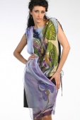 Silk Blouse Tropical Monstera