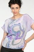 Silk Blouse Spring Flower