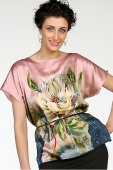 Silk Blouse Magnolia Spring