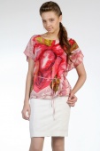 Silk Blouse Morning Rose