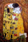 Silk Painting Gustav Klimt The Kiss