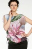 Silk Blouse Pink Flower