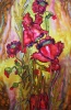 Silk Painting- Poppies Harmony